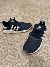 Adidas NMD R1 Running Shoes #G55574 Navy Blue/White/Gum Men’s Sz 13