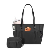 Tote Bag for Women, Large Tote Bag for Work with 15.6" Laptop Compartment, Nu...