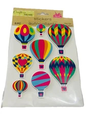 Craft Stickers SK Colorful Stickers 8 Pc Crafters Pop Up  Themed  Tradition