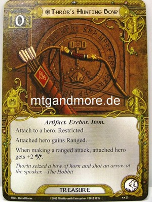 Lord of the Rings LCG  - 1x Thror's Hunting Bow  #023 - On the Doorstep