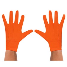 GUANTES NARANJAS PARA NIÑOS ACCESORIO DE DISFRAZ DÍA MUNDIAL DEL LIBRO ACCESORIO DE DISFRAZ