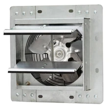 242 CFM Power 7 inch Variable Speed Shutter Exhaust Fan Crawl Space Ventilator