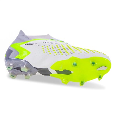 Adidas Predator‎ Accuracy.1 FG White/Green Soccer Cleats Mens  New GZ0035 Adidas Predator Accuracy.1 FG White/Green Soccer Cleats Mens  main image 2