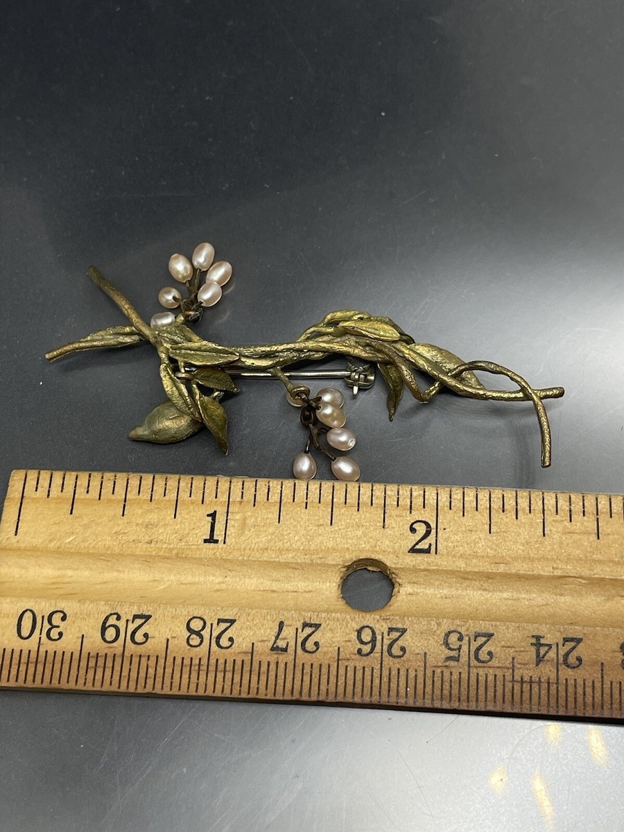 Michael Michaud Silver Seasons Wisteria Freshwater Pearls Earrings
