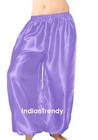 Medium Purple - Satin Harem Yoga Pant Belly Dance Costume Pantalons Trouser Boho