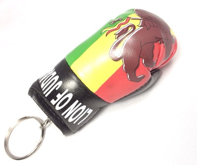 Rasta Lion Of Judah Gloves keychain Accesories  Marley Marcus Africa Reggae Jah