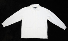 Chaqueta de felpa francesa Royalty By Maluma Crown en relieve con cremallera blanca antigua para hombre L