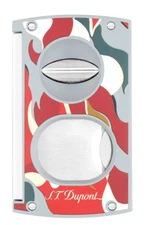 S.T. Dupont V-Cut & Double Blade Cigar Cutter Camo Red 003451R 3451R, NIB