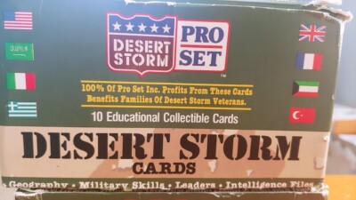 desert storm booster box Pro Set Desert Storm Box - 360 Cards for sale online
