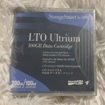 New Sealed IBM TotalStorage LTO Ultrium 100 GB Data Cartridge 