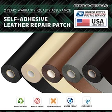 Self-Adhesive Patch Stick on Sofa Car Seat Leather Shoes USA Leather Repair Kit