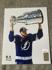 Erik Cernak auto signed Stanley Cup 8x10 NHL Tampa Bay Lightning JSA COA
