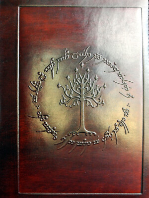 Handgefertigtes nachfüllbares A5 Leder Journal: Herr der RINGE - Baum von Gondor