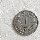 PIECE DE 1 Franc MORLON de 1957   en alu