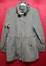 Will Smith Women's Long Sleeve Draw String Jacket Coat Size Large Color Gray