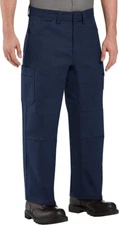 Red Kap Men's Double Knee No-Scratch Shop Pants, Navy