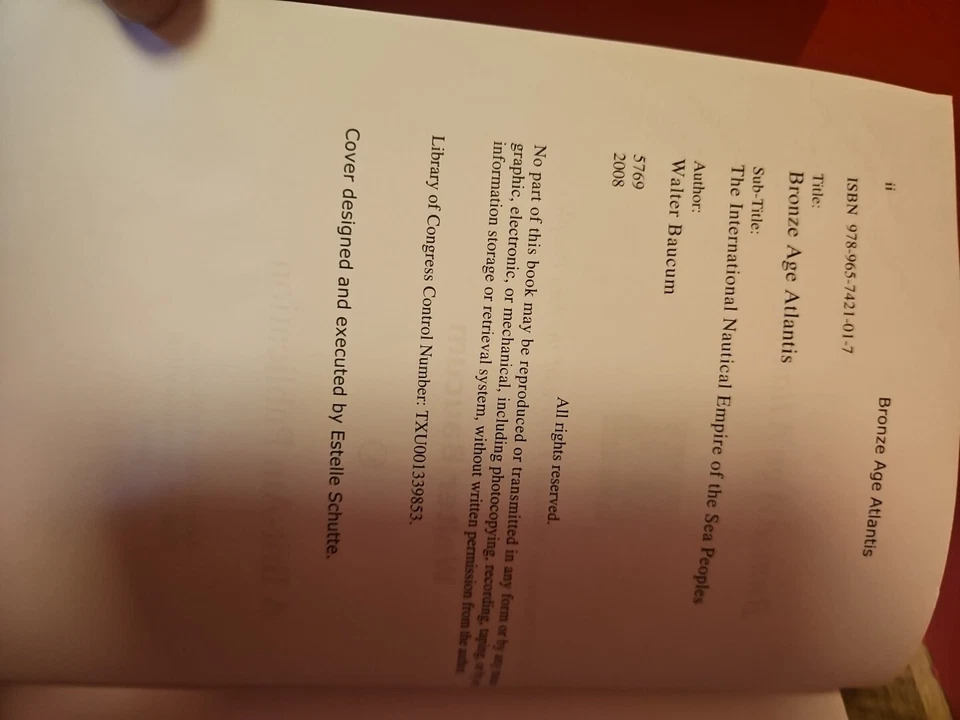 *RARE* Bronze Age Atlantis-The International Nautical Empire Of The Sea Peoples - Image 4 of 4