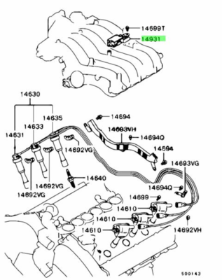 Mitsubishi Montero TRANSISTOR IGNITION POWER MD304018 Genuine JDM