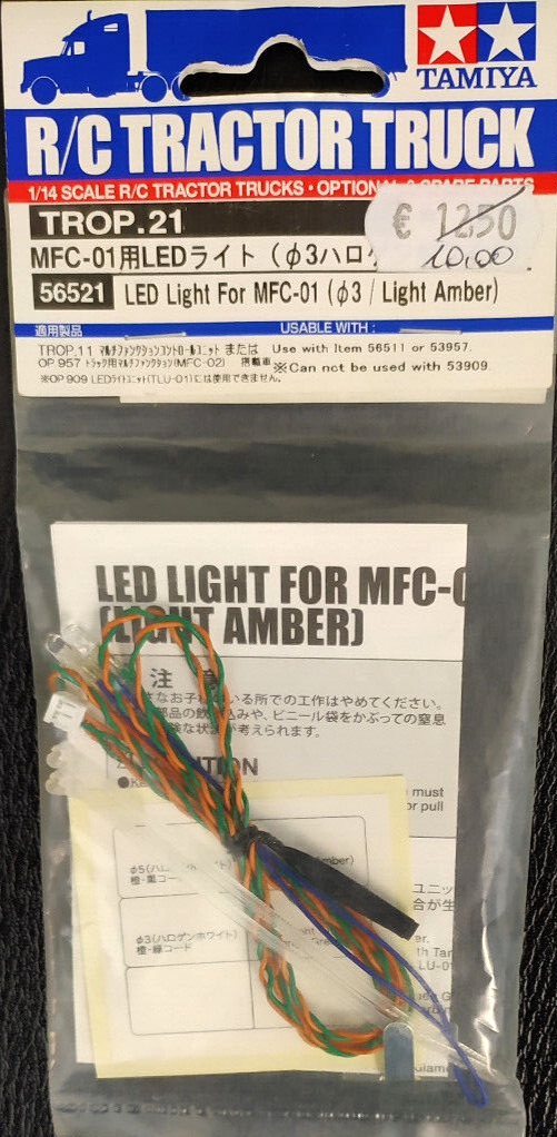 TAMIYA R/C TRACTOR TRUCK  ACCESSORI LUCI  LED LIGHT FOR MFC-01   ART 56521
