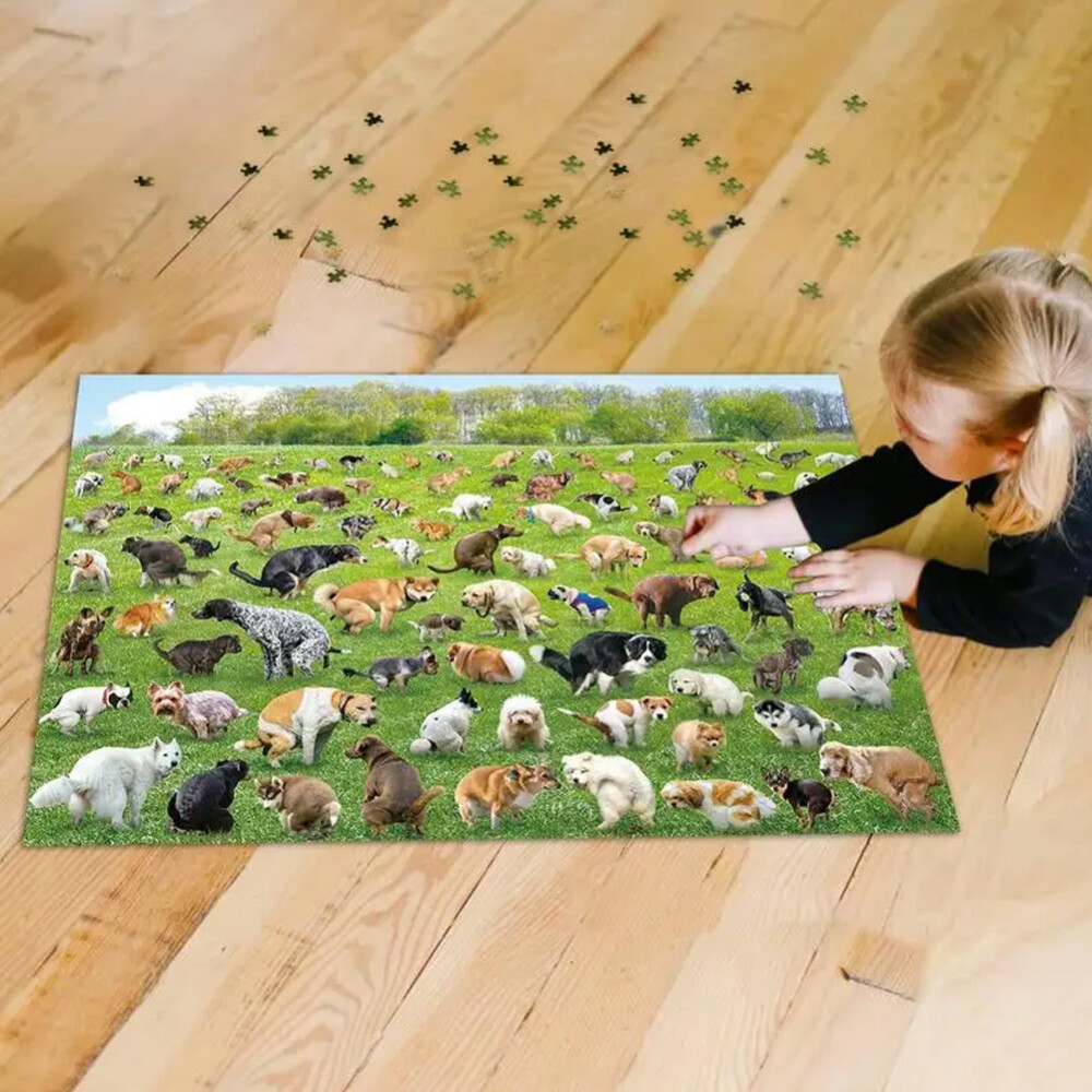 Funny 1000-Piece Jigsaw Puzzle - Poopin' Pooch Dog Theme, Great Gag Gift For Dog Lovers & Adults - View #14