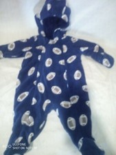 Baby Boy Fleece Winter Bunting Coat Snowsuit NB 0-3 Months