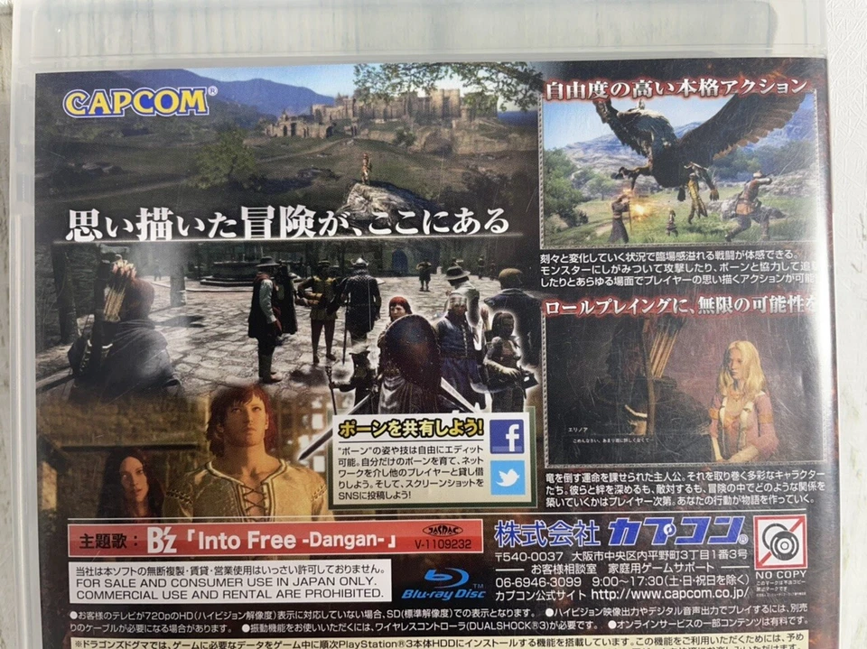 PS3 Dragon's Dogma Japanese Version - CAPCOM - Open-World Action RPG - USED - Image 4 of 4
