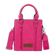 Wrangler Ladies North South Mini Hot Pink Tote Crossbody Bag WG270-8119HPK