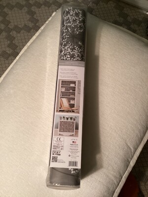 1 ROLL -  Wall pops Angelica grey  Peel and Stic new roll 20.5 X 18ft