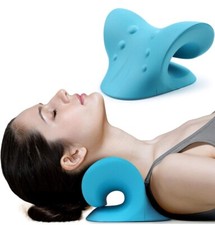 Neck Shoulder Stretcher Relaxer Cervical Chiropractic Traction Device Pillow US