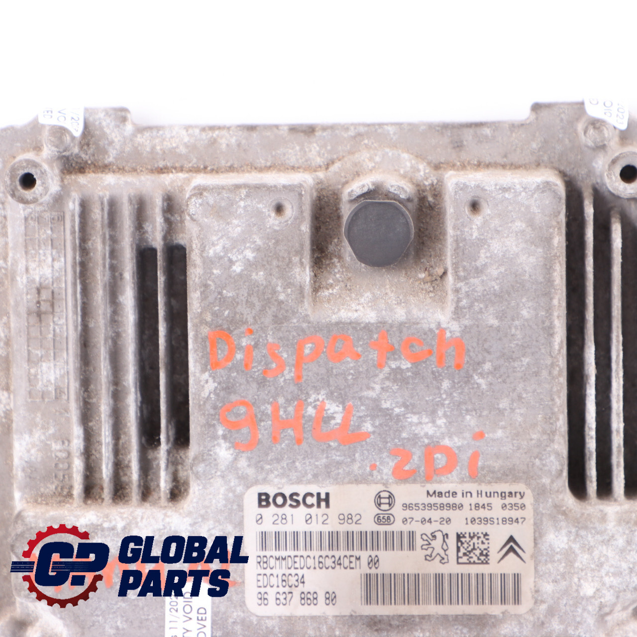 Citroen Dispatch Jumpy 9HM DV6UC 1.6 HDi 90HP Engine Module Unit ECU ...