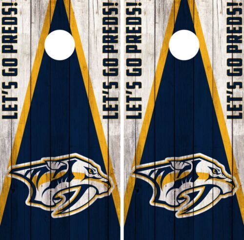 Cornhole Board Vinyl Decal Wraps - 2-Piece Weatherproof Sticker Set For Game Boards
