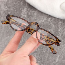 Unisex Vintage Lesebrille Halbmond Lesebrille Retro Schildpatt Specs 1,0-4,0