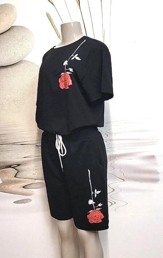 NEW Unisex Adults 2-Pc Set Graphic T-shirt/Cargo Shorts MULTI SIZE M/L