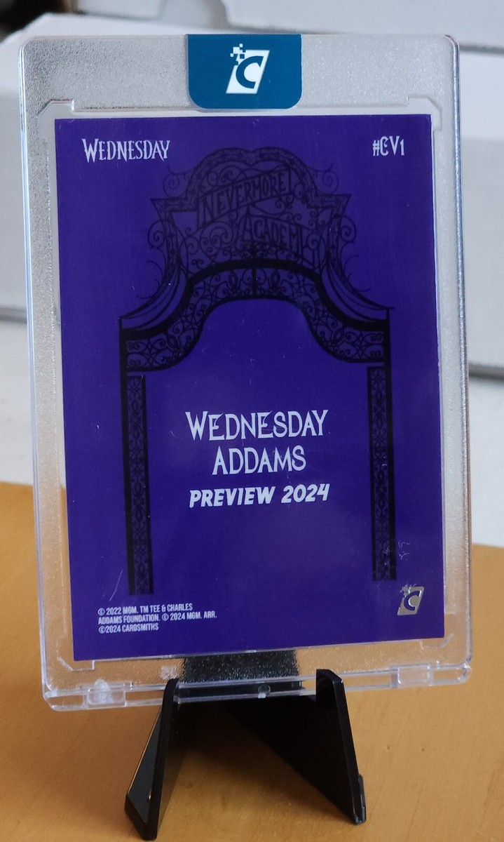 2024 Cardsmiths Wednesday Preview Wednesday Addams #CV1 Raven