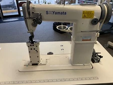 Yamata 820 Double Needle Post Bed Industrial Sewing Machine with Roller Foot K/D