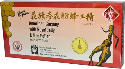 Prince of Peace American Ginseng With Royal Jelly and Bee Pollen 100cc Count... 
