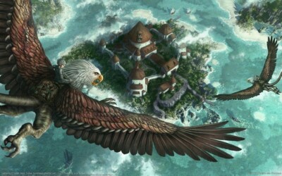 LEINWAND BILDER Steinadler 50x70 CM