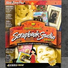 Hallmark Scrapbook Studio Deluxe CD Create Images Pictures Crafts Templates NIB