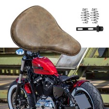 14"x12" PU Bobber Solo Seat Driver Seat w/ Springs For Harley Sportster 883 1200