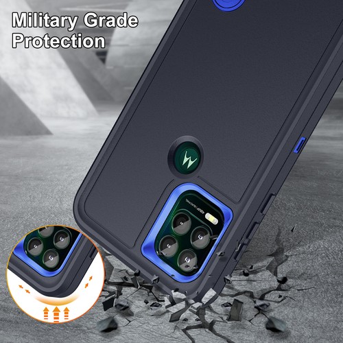 Funda protectora delgada rígida híbrida resistente trasera delgada para Motorola G Power 5G/G 5G 2025 - Imagen 3 de 100