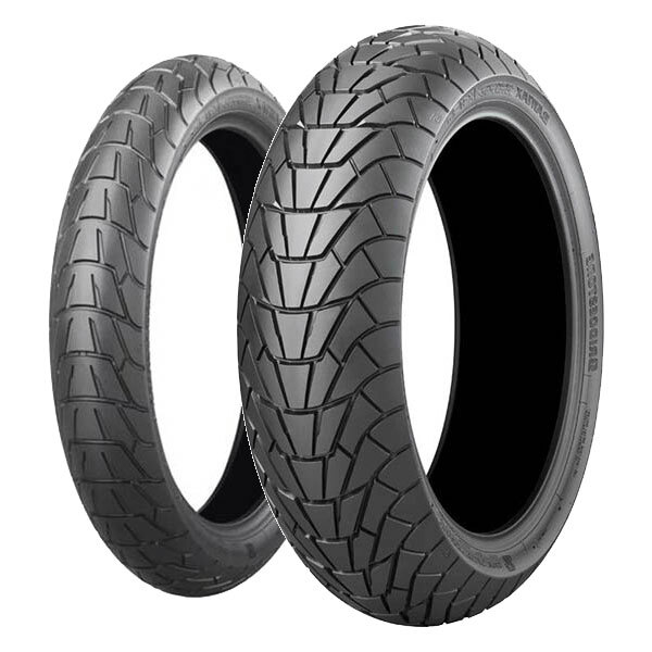 TYRE PAIR BRIDGESTONE 100/90-18 + 160/60-15 ADVEN.CROSS SCRAMBLER AX41S