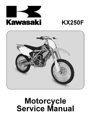 Kawasaki service manual 2004 KX250F.