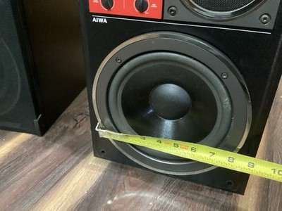 AIWAスピーカー Rare Aiwa SX-12 3-way Bookshelf Speaker System Mirrored Pair 100W