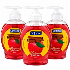 Softsoap Apple Spice Scent Limited Edition Liquid Hand Soap 7.5 oz Lot of 3 Pump