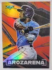 Randy Arozarena #163 2021 Topps Fire Orange #/299 Tampa Bay Rays