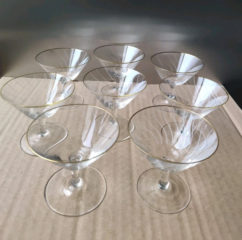 WIE NEU 8xLikörschalen Likörgläser Eierlikörschalen H. 8 cm D. 8,5 cm 50er/60er - Bild 4 von 4