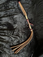Mexican Cuarta Leather Whip Charro Horse Tack Western Ranch Braided Strap NEW