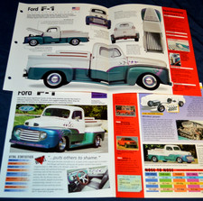 1948 Ford F1 Truck Specs Info Original Poster Brochure 48 Pickup F-100 F1