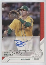 2017 Topps Salute Series 1 Rookie Red 9/25 Ryon Healy #TSA-RH Auto 0xy0