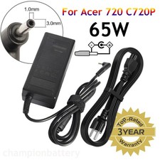 65W 19V 3.42A AC Power Adapter Charger For Acer C720 C720P PA-1650-80 3.0 1.1mm